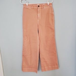 Gap wide leg high rise crop chino